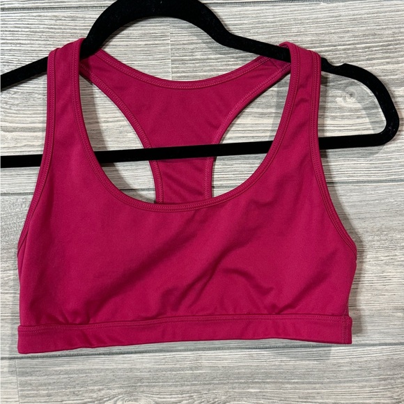 Savvi Sports Bra, Raspberry Color, Size Medium, Racerback, Not Padded - Picture 3 of 6